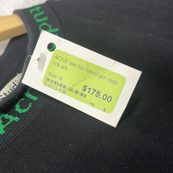 ACNE STUDIOS BLACK T-SHIRT - Picture 4 of 6